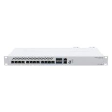 Коммутатор MikroTik CRS312-4C+8XG-RM 12x2.5 Гбит/сек, 5 Гбит/сек, 10 Гбит/сек, 1000 Мбит/сек, управляемый