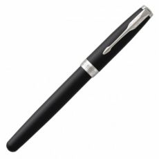 Ручка роллер PARKER Sonnet Core T529 коробка подарочная черный/серебристый CW1931523